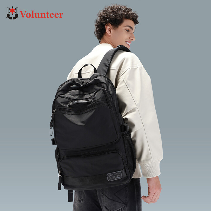 Volunteer Men & apos;s Travel Laptop Backpack Fashion Oxford Cloth Waterproof Business Backpack Men Large Capacity Schoolbag1825-13