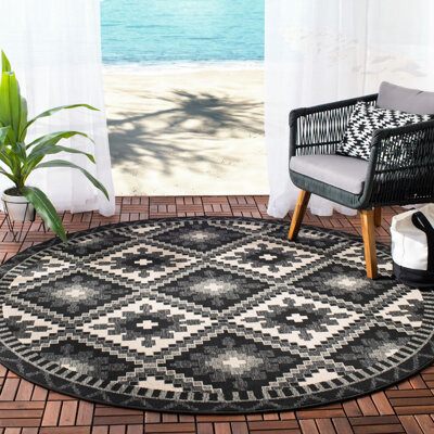 Union Rustic Northpoint Veranda Performance Southwestern Indoor/Outdoor Area Rug