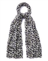 Thumbnail for your product : Jaeger Leopard Print Scarf
