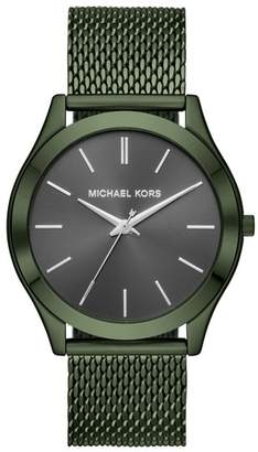 Michael Kors Slim Runway Mesh Strap Watch, 44mm