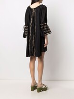 Thumbnail for your product : By Ti Mo Floral-Embroidered Cotton Dress