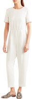 Thumbnail for your product : Max Mara Cropped Open-back Cady Jumpsuit - Ivory