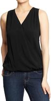 Thumbnail for your product : Old Navy Women's Sleeveless Wrap-Front Tops