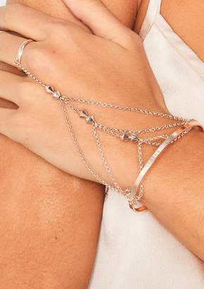 Ever New Ever New Bella Rose Gold Chain Harness Bracelet