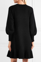 Thumbnail for your product : Co Ruffled Wool And Cashmere-blend Sweater Dress - Black
