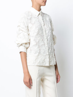 Co ruched sleeve shirt