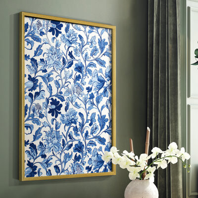 Fleur De Lis Living WM MORRIS Series DCI -Premium Framed Print -Ready to Hang - No Nails Required