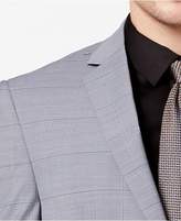 Thumbnail for your product : Vince Camuto CLOSEOUT! Men's Slim-Fit Stretch Medium Gray Windowpane Suit