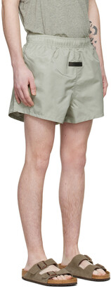 Essentials Green Nylon Shorts
