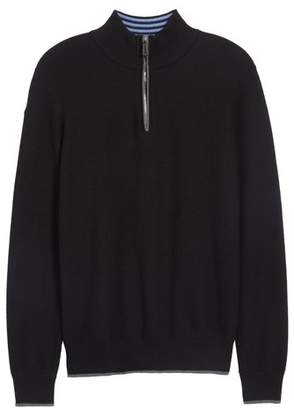 Tailorbyrd Lafitte Tipped Quarter Zip Sweater