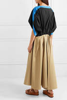 Thumbnail for your product : J.W.Anderson Belted Cotton-poplin Maxi Dress - Beige