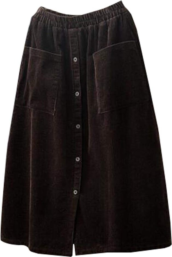 Knee Length Women's Midi Skirts Amazon Knee Length Button