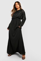Thumbnail for your product : boohoo Sequin Batwing Maxi Bridesmaid Dress