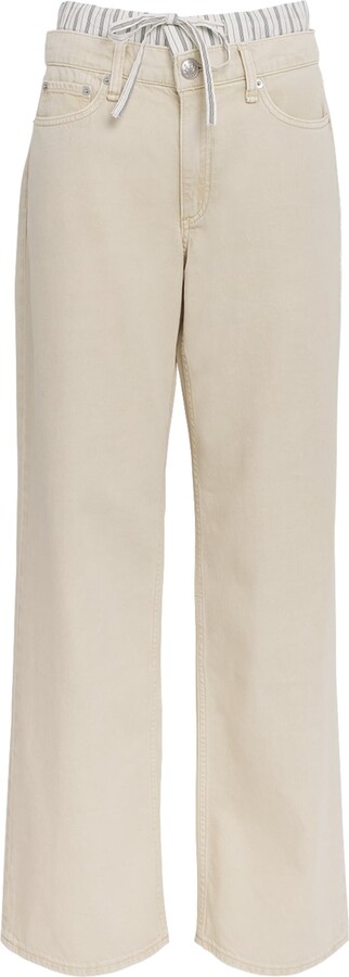 Rag & Bone Saige Boxer Low-Rise Straight Jeans