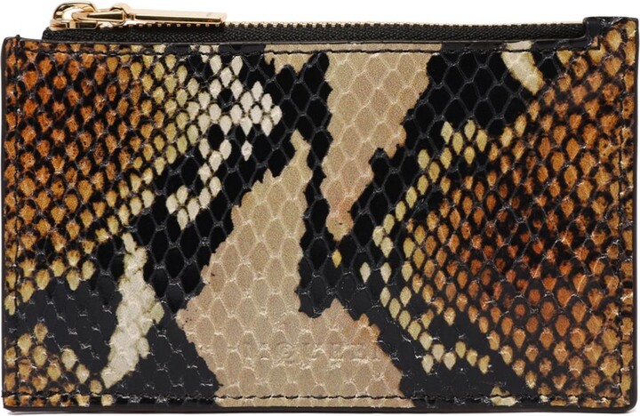 Alexander McQueen Printed Zipped Card Holder