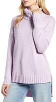 Thumbnail for your product : Halogen High\u002FLow Turtleneck Sweater (Petite)