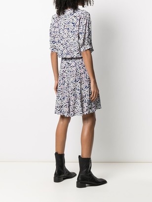 Zadig & Voltaire Floral Print Flared Dress