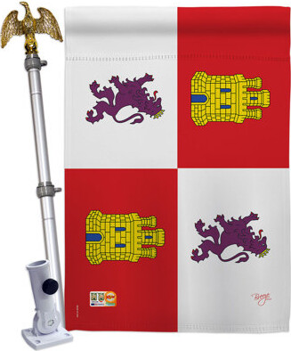 Breeze Decor 2-Sided Polyester 40 x 28 in. Flag Set