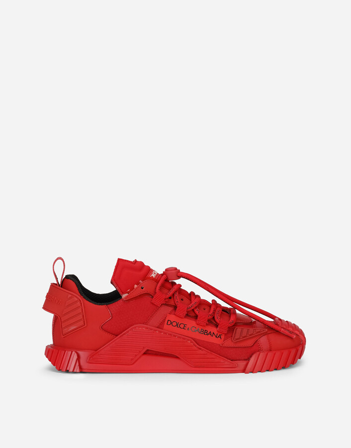 dolce and gabbana ns1 sneakers in mixed materials