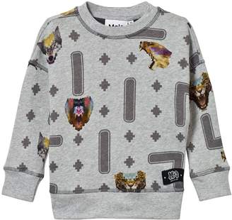 Molo Grey Milton Animal Game Sweater