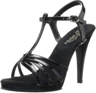 Pleaser USA Flair-420 4.5 Inch Stiletto Heel T-Strap Platform Sandal Size 13