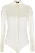 Thumbnail for your product : Dolce & Gabbana Silk Shirt Bodysuit