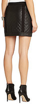 Thumbnail for your product : BCBGMAXAZRIA BCBMAXAZRIA Roxy Faux-Leather Quilted Miniskirt