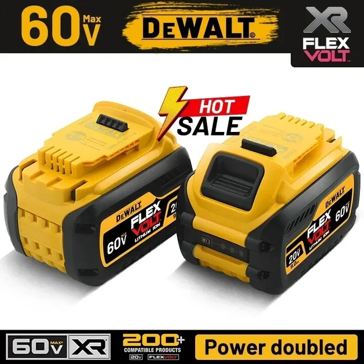 ????Original DeWalt 9000mAh DCB205 20V/60V MAX Lithium ion Battery DeWalt DCB547-XJ DCB200 DCB201 Used for power tool batteries