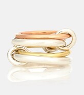 Thumbnail for your product : Spinelli Kilcollin Hyacinth 18kt gold and sterling silver linked rings