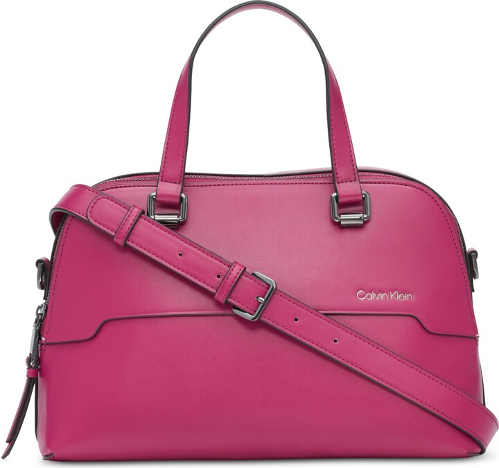 Calvin Klein Jasper Top Zipper Medium Convertible Satchel ShopStyle
