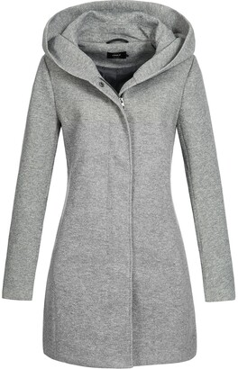 Only Grey Coats for Women | Shop the world's largest collection of fashion  | ShopStyle UK