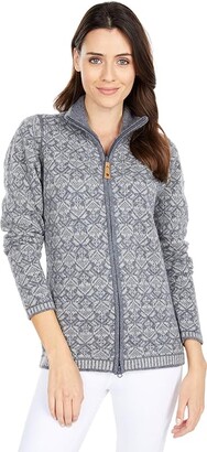 Fjallraven Snow Cardigan (Grey) Women's Sweater