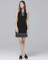Thumbnail for your product : Whbm Embroidered Knit Shift Dress