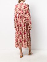 Thumbnail for your product : RED Valentino Empire-Line Floral Midi-Dress