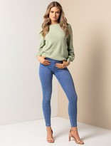 Thumbnail for your product : Ever New Elissa Blouson-Sleeve Wool Sweater