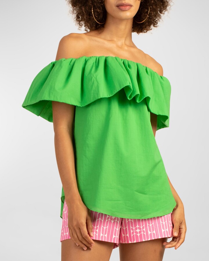 Ruffle Off Shoulder Top | ShopStyle