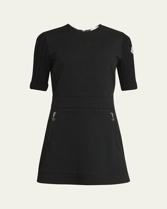 ワンピース MONCLER Two-material dress Black Moncler Dresses from $578.00 - on Stylight