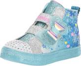 Thumbnail for your product : Skechers Twinkle Toes - Shuffle Lite 314019N (Toddler/Little Kid) (Blue/Multi) Girl's Shoes