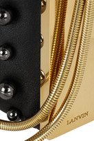 Thumbnail for your product : Lanvin Private studded leather clutch