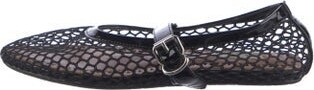 Alaia Mesh Mesh Accents Ballet Flats