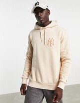 Thumbnail for your product : New Era New York Yankees oversize hoodie in cream