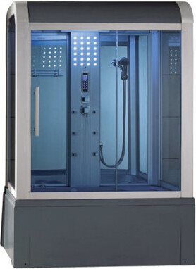 Mesa 59.5" W x 87" H Framed Rectangle Sliding Steam Shower