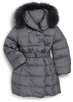 Thumbnail for your product : Add Down 668 Add Down Girl's Fur-Trimmed Puffer Parka