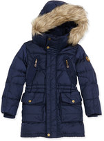Thumbnail for your product : Ralph Lauren Childrenswear Hooded Quilted Nylon Jacket, Gentian Blue, Girls' 4-6X