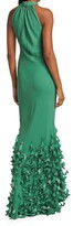 Thumbnail for your product : Catherine Regehr Spiral-Embellished Halter Neck Gown