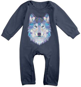 Grh5hrbq Cool Wolf Romper,6-24 Month Toddler Onesie,infant Bodysuit Long Sleeve