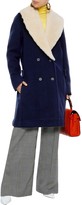 Thumbnail for your product : J.W.Anderson Swing Double-breasted Shearling-trimmed Wool Coat
