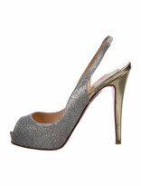 gold peep toe slingback heels