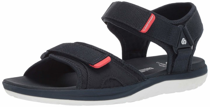 clarks flip flops mens red