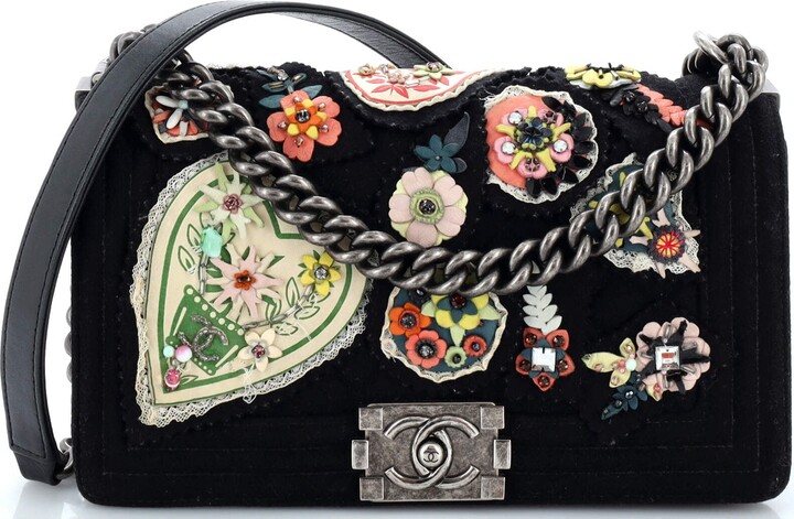 Chanel Small Black Velvet Boy Bag GHW - AGL1795 – LuxuryPromise